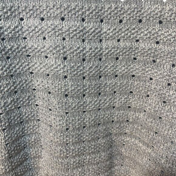 Roxy Womens Hippy Boho Cropped Long Wide Bell Sleeve Gray Sweater XL Comfy - Picture 10 of 10